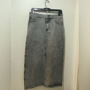 Velvet Heart Women’s Paulina Denim Midi Skirt Light 
 Wash Size small